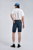 Quần Short Denim Nam Wash Basic Color Form Slim