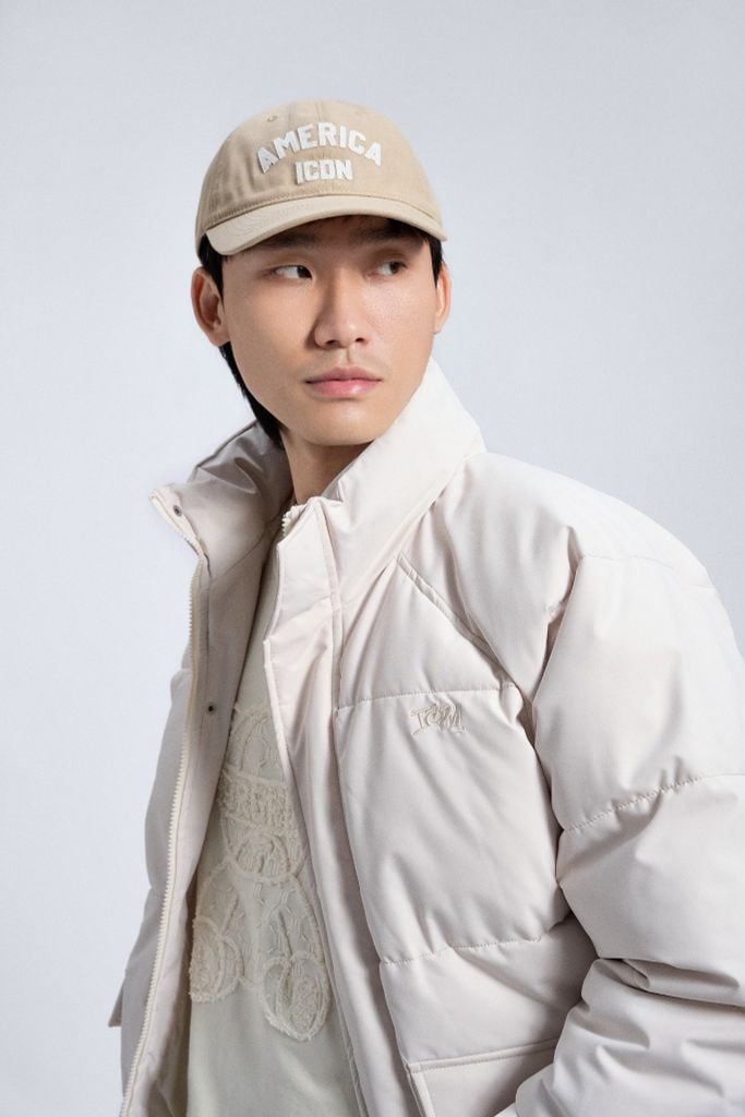 Áo Khoác Phao Nam Chần Bông Cổ Đứng Puffer Coat Form Regular