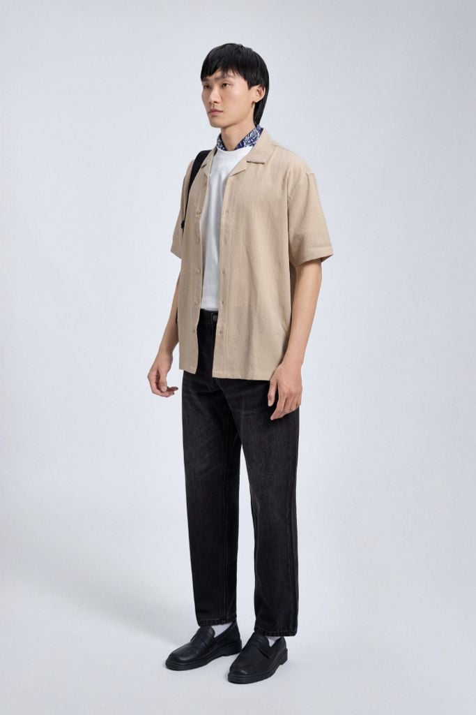 Áo Sơ Mi Linen Nam Tay Ngắn Cuban CigarCraft Form Relaxed 4 Màu