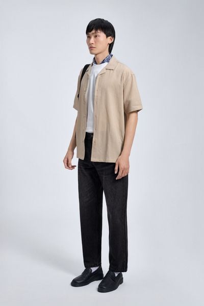 Áo Sơ Mi Linen Nam Tay Ngắn Cuban CigarCraft Form Relaxed 4 Màu