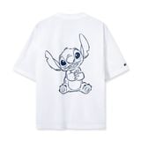 Áo Thun Nam Hoạ Tiết Disney Stitch Alien Play Form Boxy