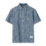 Set Đồ Ngắn Jacquard Jean Nam Form Regular