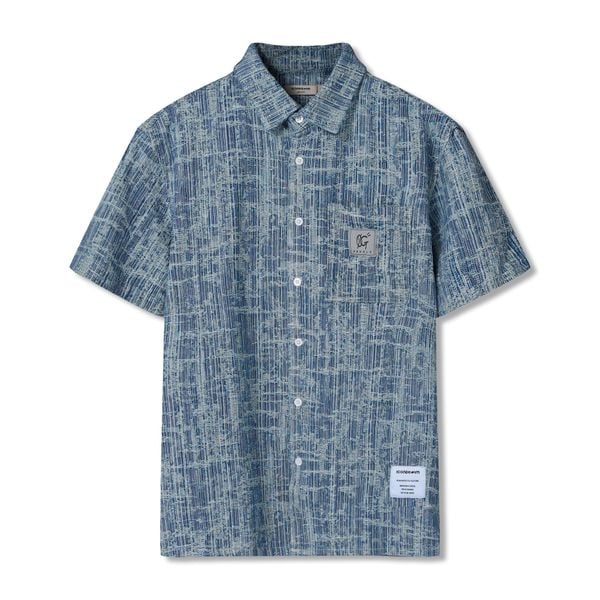 Set Đồ Ngắn Jacquard Jean Nam Form Regular