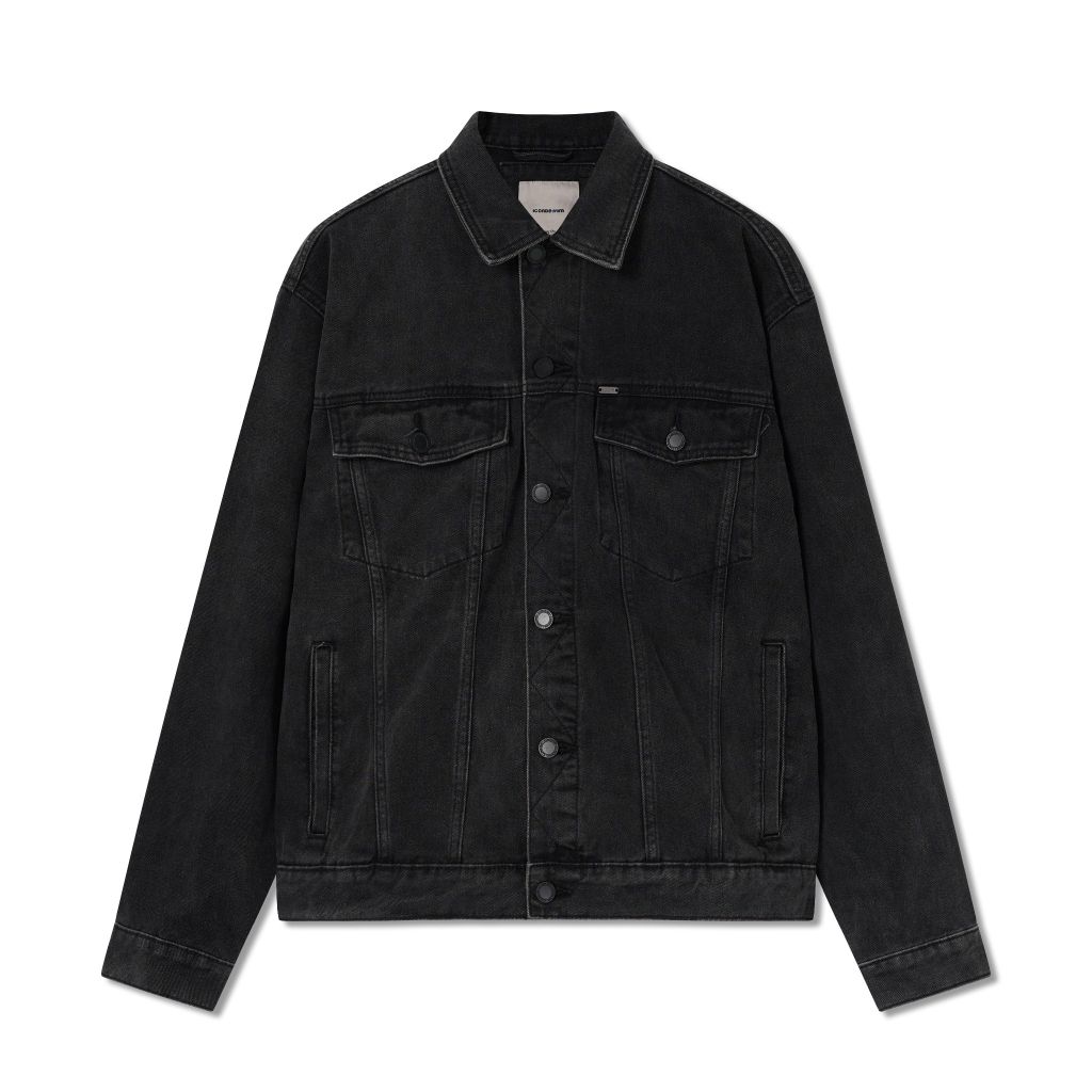 Áo Khoác Nam Trucker Denim ICDN Tag Form Regular