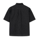 Áo Sơ Mi Nam Tay Ngắn Crinkle Stripe Form Boxy