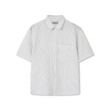 Áo Sơ Mi Nam Tay Ngắn Crinkle Stripe Form Boxy