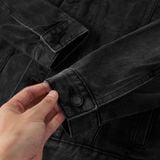 Áo Khoác Nam Trucker Denim ICDN Tag Form Regular