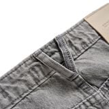 Quần Jean Nam Xám Trắng Ống Suông Dirt Wash Form Baggy
