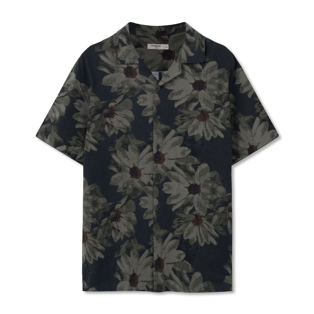 Áo Sơmi Nam Cuban Floral Linen Shirt For Summer Form Relaxed