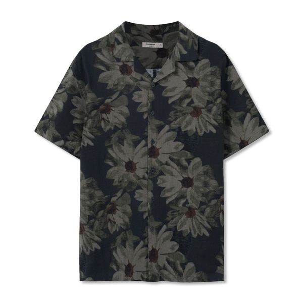 Áo Sơmi Nam Cuban Floral Linen Shirt For Summer Form Relaxed