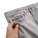 Quần Jean Nam Siêu Nhẹ Ống Suông Light Grey ICON105 Form Straight