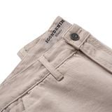 Quần Kaki Nam Garment Dye With Leather Detail Form Straight