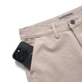 Quần Kaki Nam Garment Dye With Leather Detail Form Straight