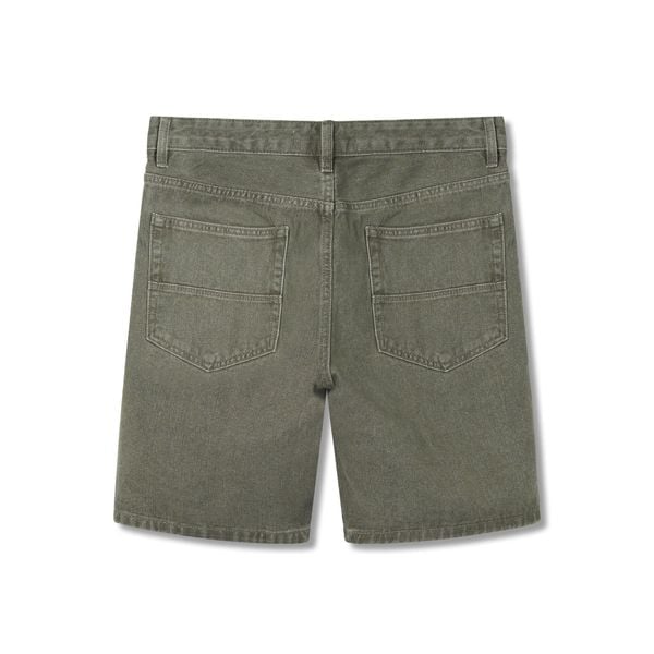 Quần Short Jean Nam Tag Da Moss Sage Tint Wash Form Baggy