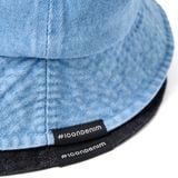 Mũ Bucket Nam Denim Wash Sticker ID