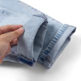 Quần Jean Nam Edge Link Light Blue Form Baggy