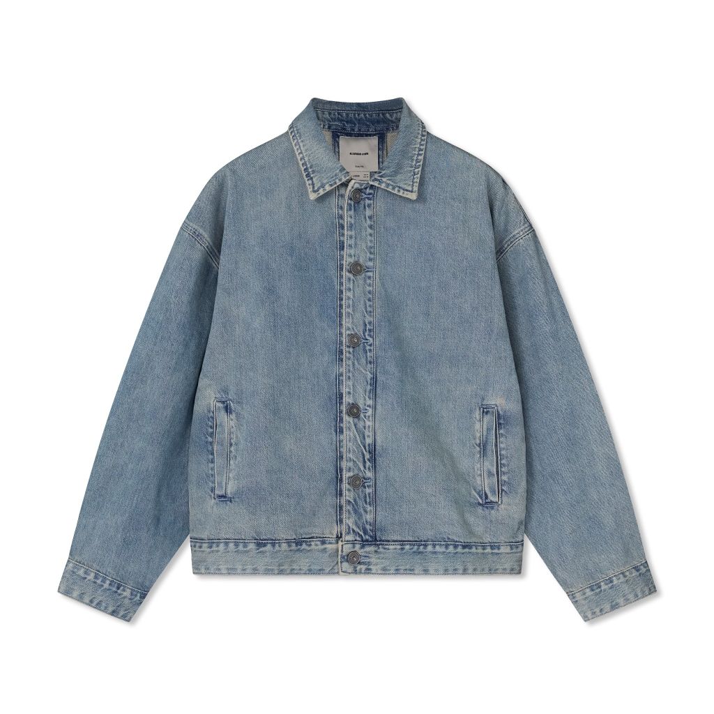 Áo Khoác Denim Nam Thêu Tag Da Form Loose