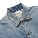 Áo Khoác Denim Nam Thêu Tag Da Form Loose