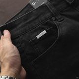 Quần Short Jean Black Wash