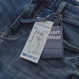 Quần Smart Jean Nam Siêu Co Dãn Xanh Trơn Form Smart Fit