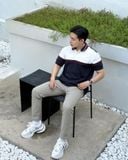 Áo Polo Nam Phối Màu Sleeves Colors Mixed Form Oversized
