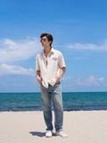Áo Sơ Mi Kaki Nam Họa Tiết Sundaze Rush Form Relax