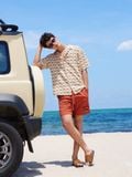 Quần Short Nam Hoạ Tiết Sundaze Rush Form Regular