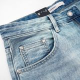 Quần Jean Nam Siêu Nhẹ Ống Suông Xanh Nhạt ICON105 Form Straight