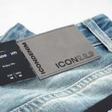 Quần Jean Nam Siêu Nhẹ Ống Suông Xanh Nhạt ICON105 Form Straight