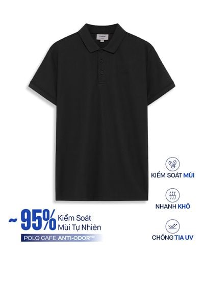Áo Polo Nam Trơn Sợi Cafe Anti-Odor™ Basic Looks Form Regular