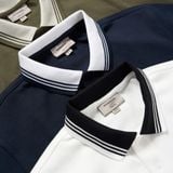 Áo Polo Nam Họa Tiết Phối Cổ Contrasting Ribbed Details Form Regular