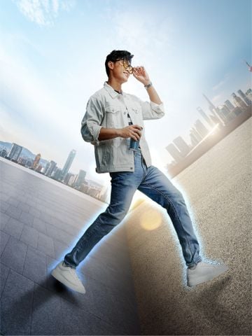 Quần Jean Nam Siêu Mát Ống Ôm ProCOOL Blue Form Slim Fit