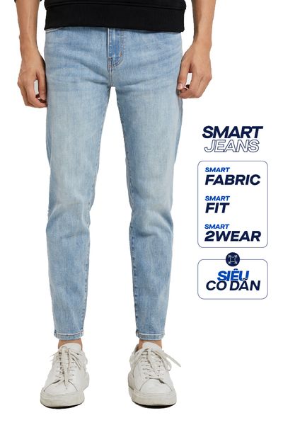 Quần Jean Smart Jeans ICONDENIM Blue Mid Wash