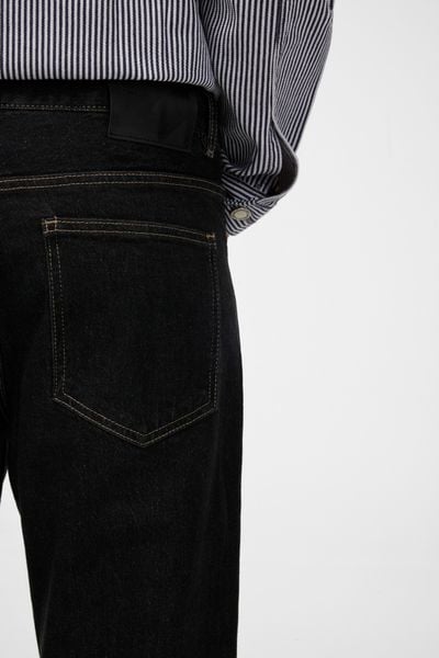 Quần Jean Nam Indigo Ống Suông Ridge Form Straight