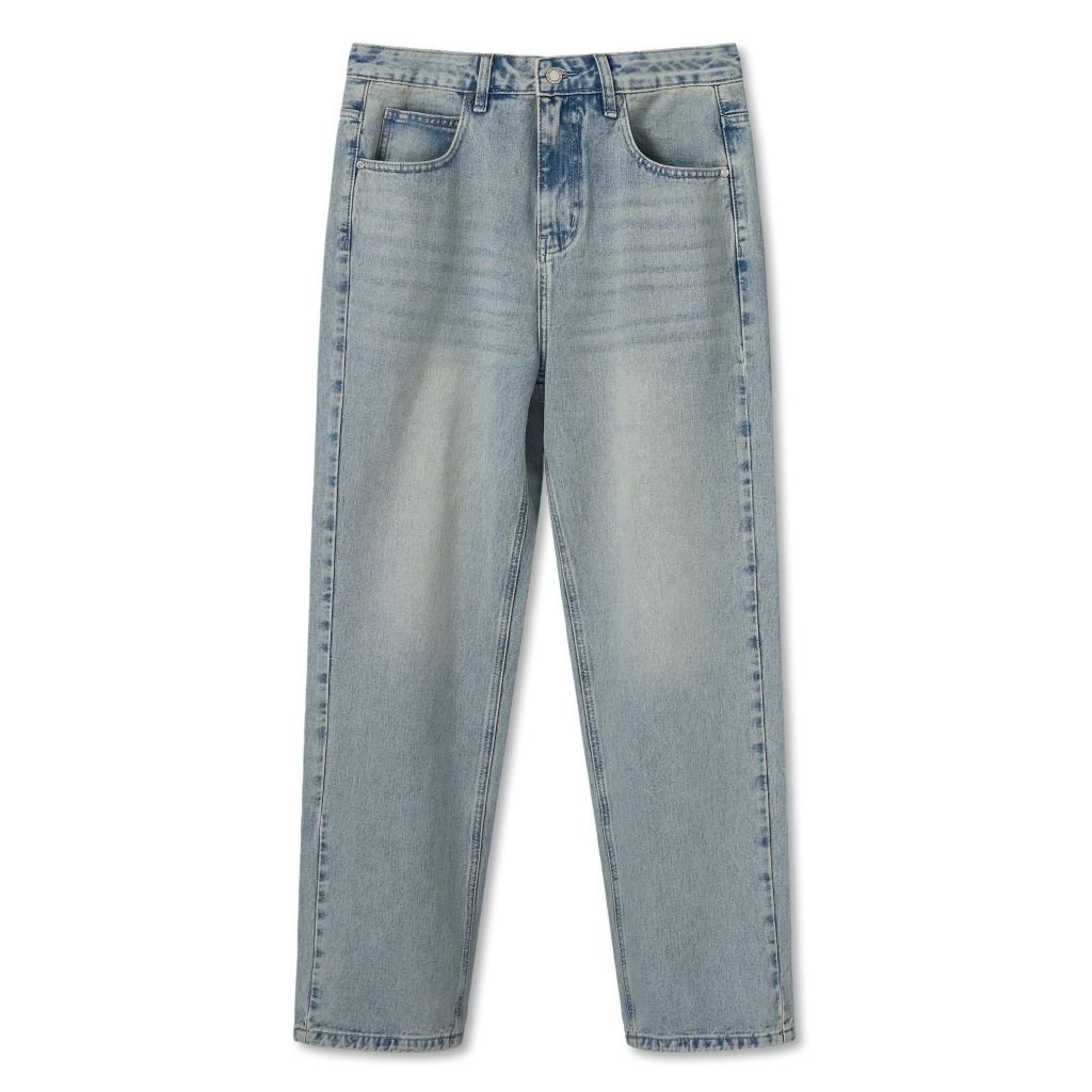 Quần Jean Nam Ống Suông Light Blue Form Baggy