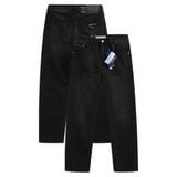 Quần Jean Nam Siêu Nhẹ Ống Suông Xám Đen Trơn ICON105 Form Straight