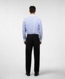 Quần Jean Nam Siêu Nhẹ Ống Suông Xám Đen Trơn ICON105 Form Straight