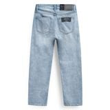 Quần Jean Nam Siêu Nhẹ Ống Suông Xanh Nhạt Trơn ICON105 Form Straight