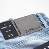 Quần Jean Nam Siêu Nhẹ Ống Suông Xanh Nhạt Trơn ICON105 Form Straight