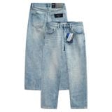 Quần Jean Nam Siêu Nhẹ Ống Suông Xanh Nhạt ICON105 Form Straight