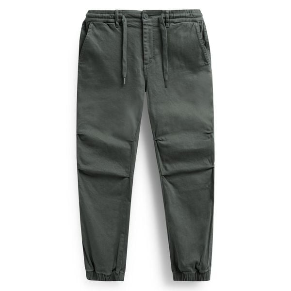 Quần Jogger Kaki Chéo Nam Màu Wash Form Regular