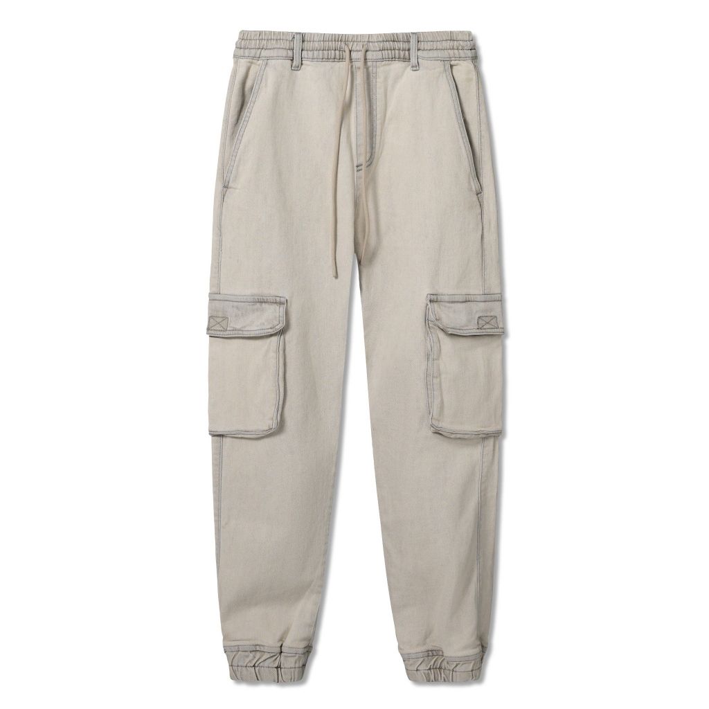 Quần Jogger Túi Hộp Denim Nam Cargo Form Regular