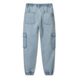 Quần Jogger Túi Hộp Denim Nam Cargo Form Regular