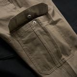 Quần Kaki Nam Ống Suông Cargo ICDN Tag Form Straight