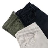 Quần Kaki Nam Ống Suông Street-Style Logo Garment-Dyed Form Baggy