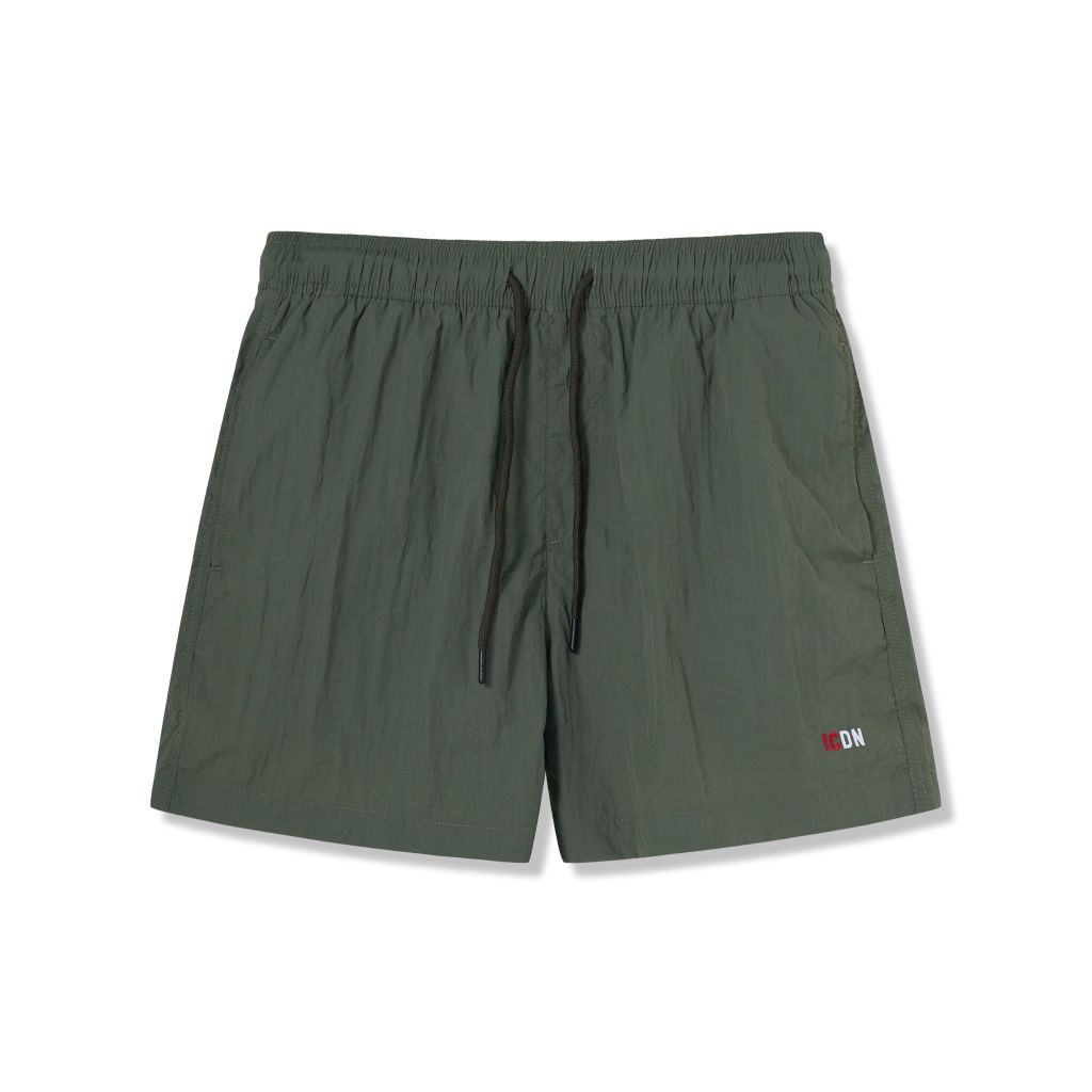 Quần Short Bơi Lưng Thun Dây Rút Basic