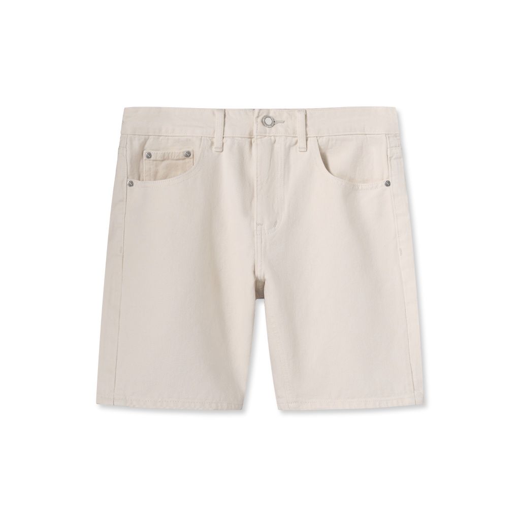 Quần Short Denim Nam Lót Cotton Basic Color Form Slim