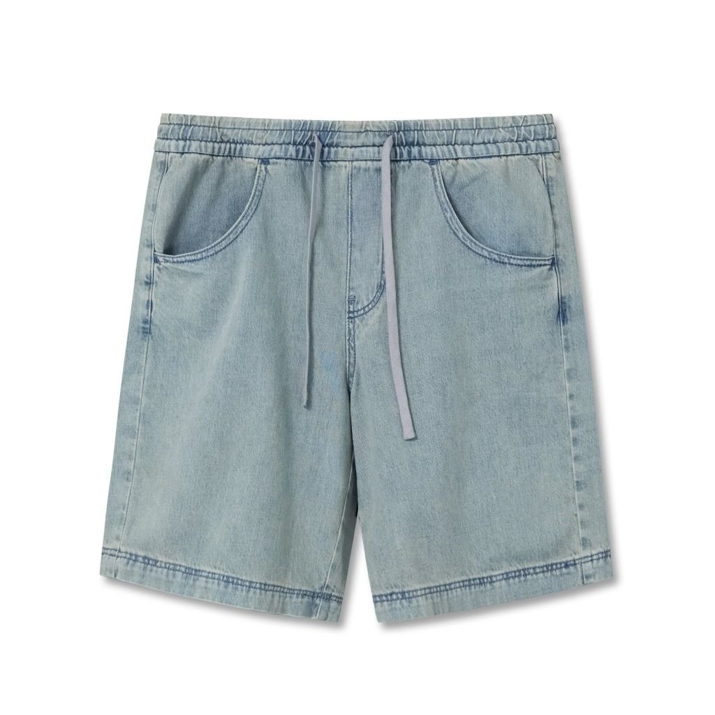 Quần Short Denim Nam Bermuda Light-blue Form Baggy