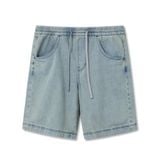 Quần Short Denim Nam Bermuda Light-blue Form Baggy
