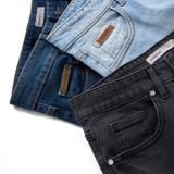 Quần Short Denim Nam Wash Basic Color Form Slim